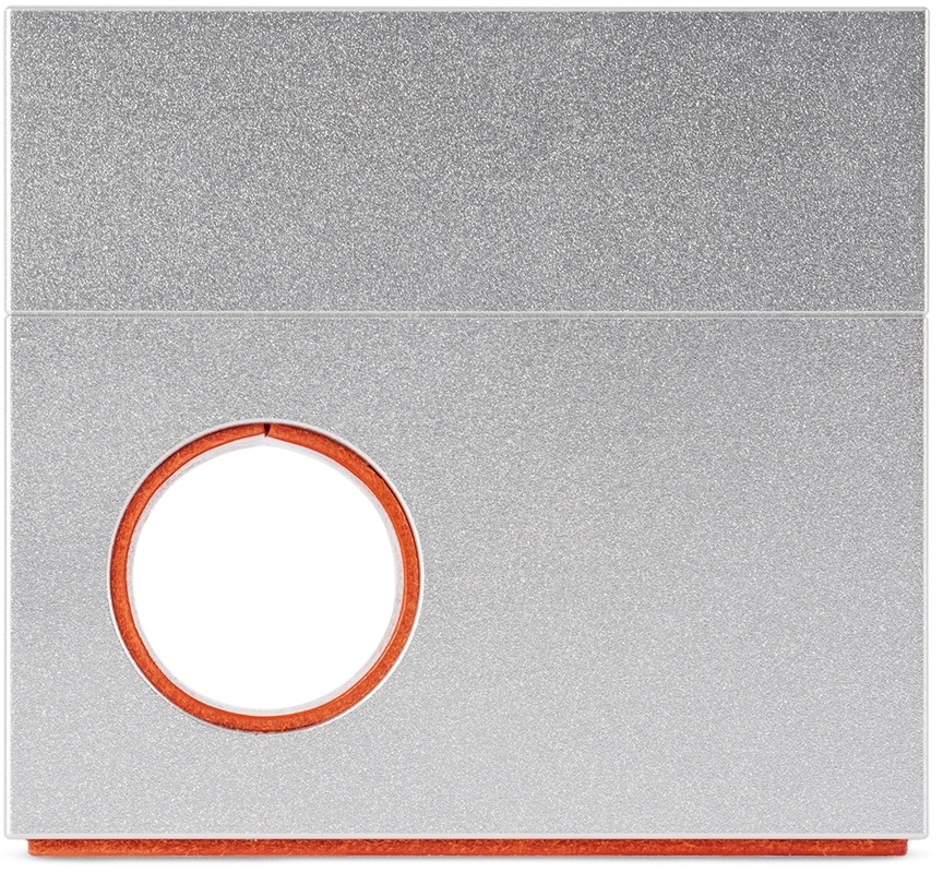 Houseplant Silver & Orange Block Table Lighter Houseplant