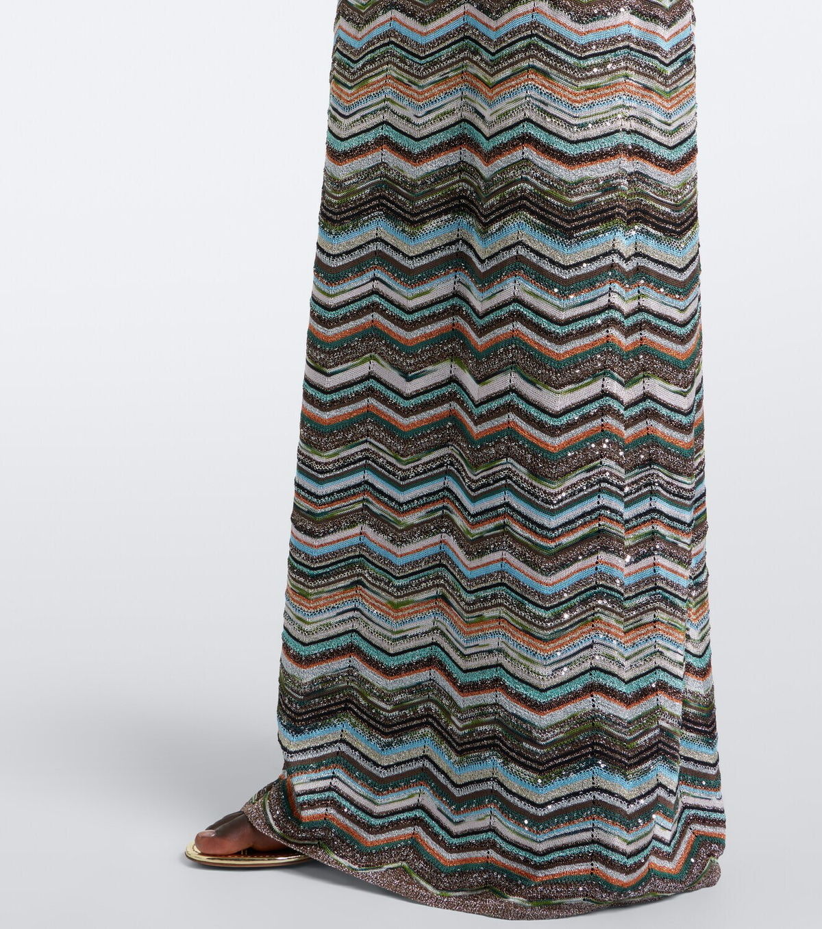 Missoni ZigZag lamé maxi dress
