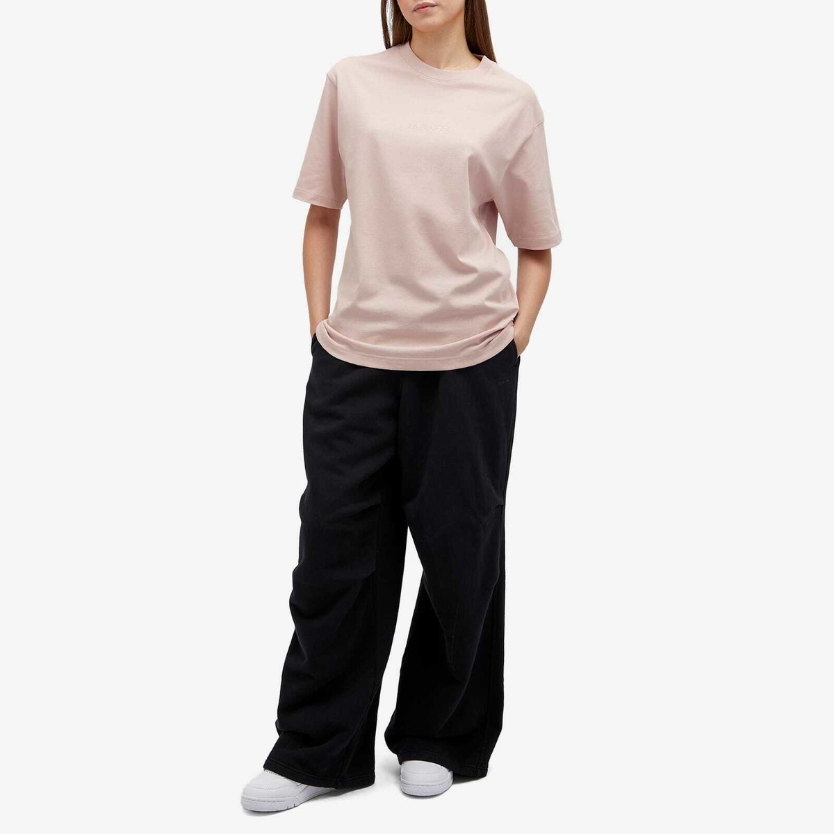 Air Jordan Women's Wordmark 85 T-Shirt in Pink Oxford