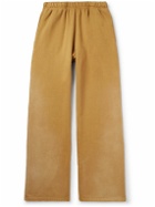 Les Tien - Puddle Straight-Leg Garment-Dyed Cotton-Jersey Sweatpants - Brown
