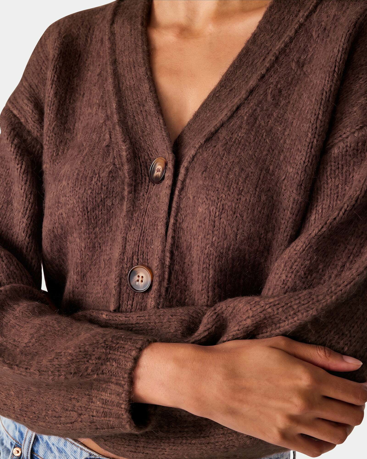 Steve Madden Mica Sweater in Espresso