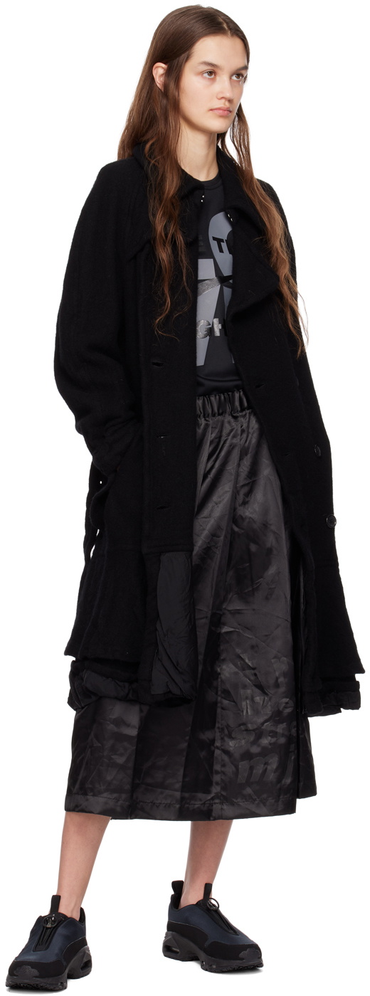 Comme des Garçons Black Black Double-Breasted Coat