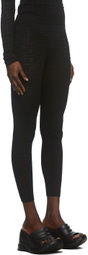 Givenchy Black Monogram Logo Leggings