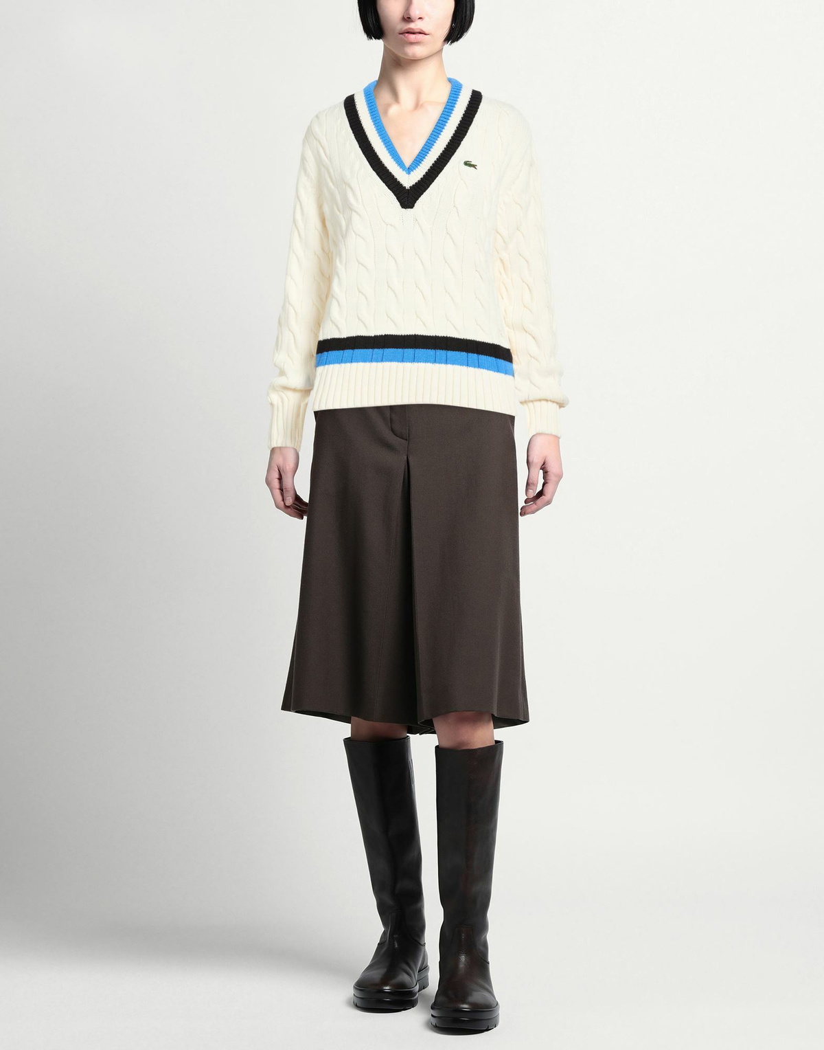 Lacoste Womens Sweater in Ivory