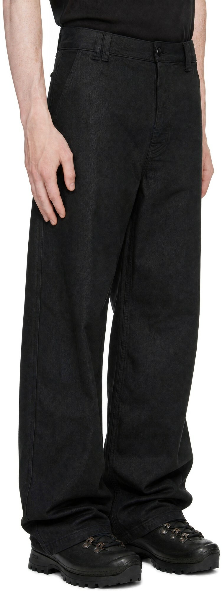 thom/krom Black T 108 Coated Jeans
