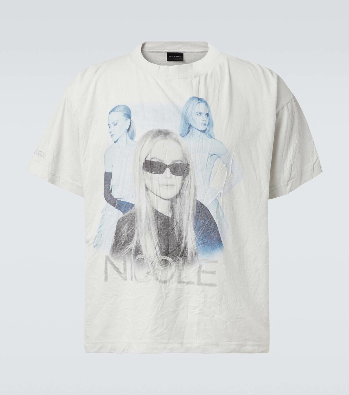 【Balenciaga】 NicoleコットンジャージTシャツ Balenciaga Nicole cotton jersey T-shirt Balenciaga