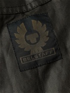 Belstaff - Pathmaster Logo-Appliquéd Faux Fur-Trimmed Padded Waxed-Cotton Parka - Green
