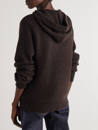 Rag & Bone - Pierce Ribbed Cashmere Hoodie - Brown