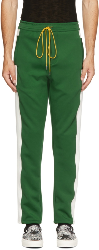 Photo: Rhude Green Jersey Collegiate Track Trousers
