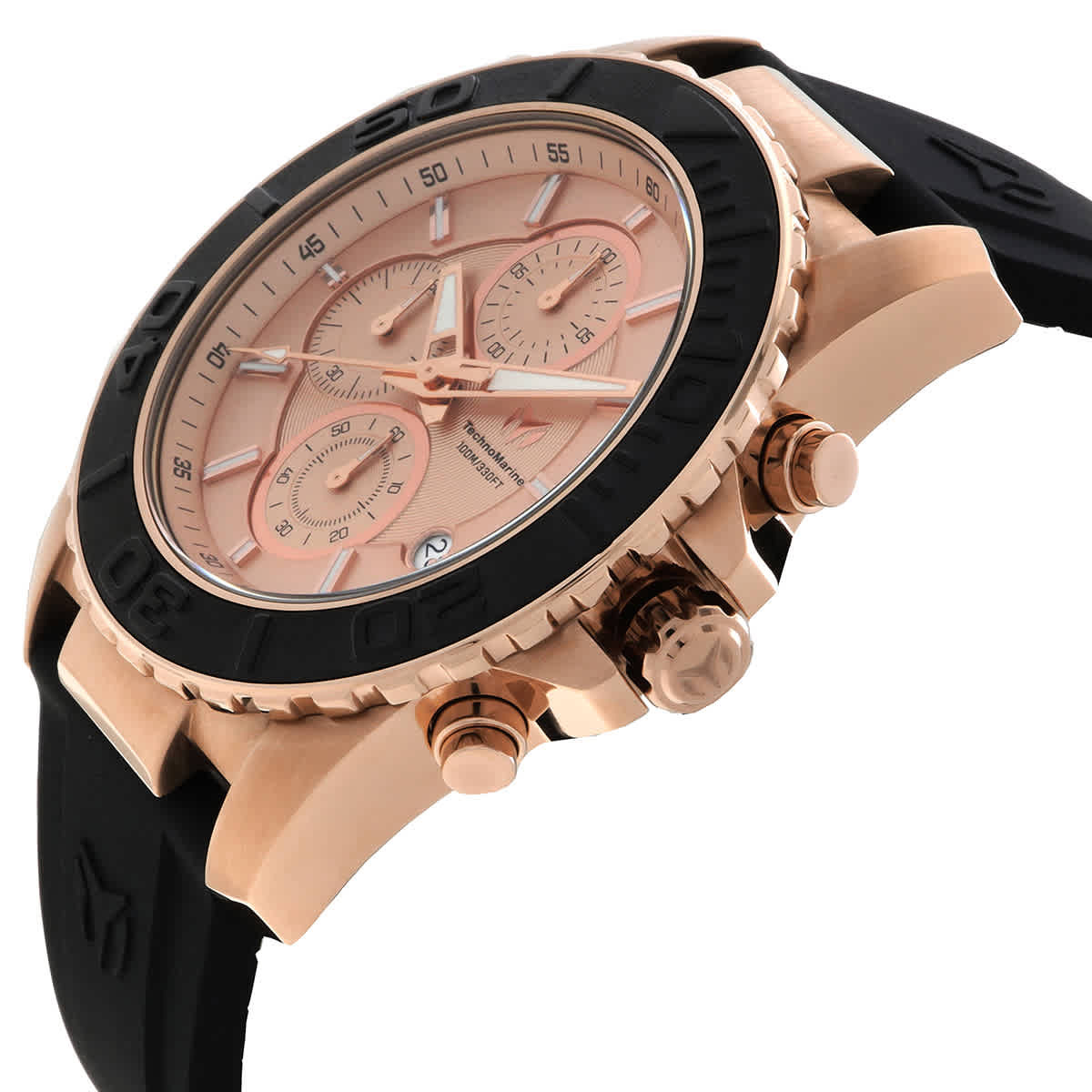 Technomarine Sea Chronograph Quartz Rose Gold Dial Mens Watch TM-725007