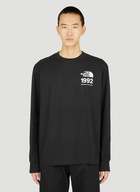 Logo Print Long Sleeve T-Shirt in Black