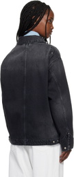 Carhartt Work In Progress Black Arctic Denim Jacket