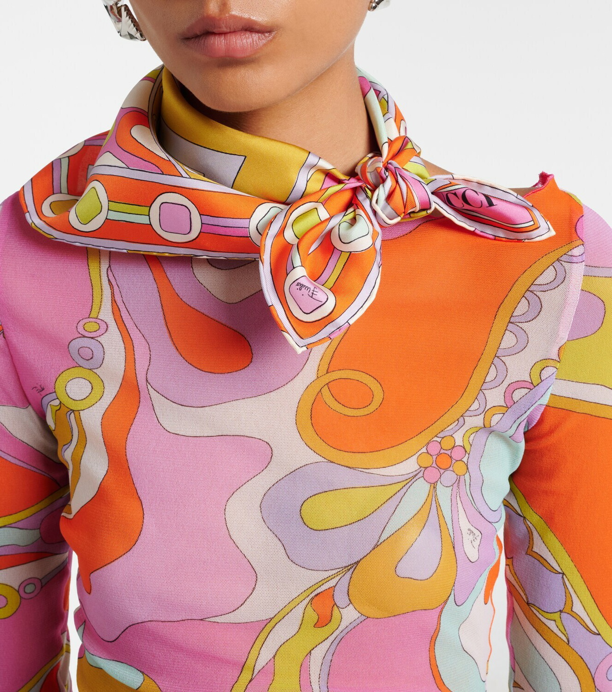 Pucci Vivara silk twill scarf