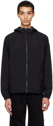 Maison Kitsuné Black Technical Windbreaker Jacket