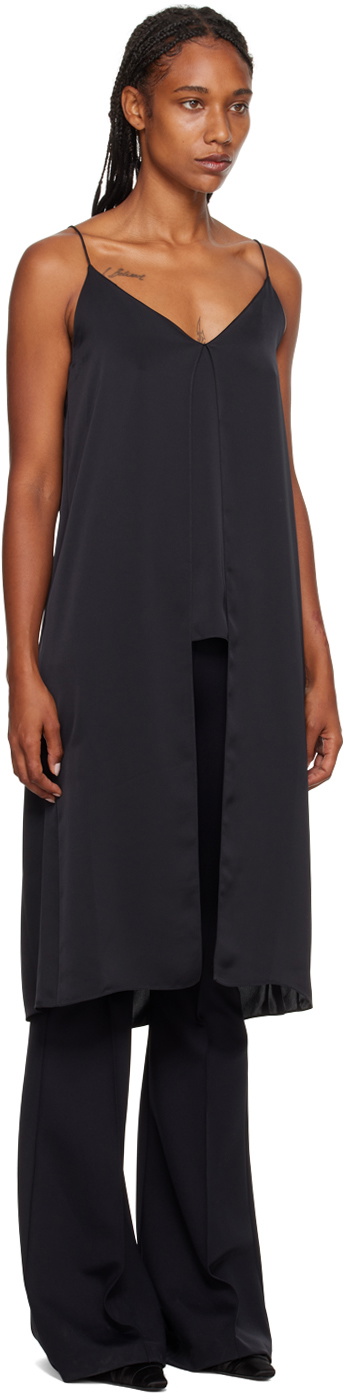 Rosetta Getty Black Slit Camisole