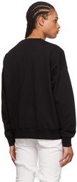 Just Cavalli Black Cotton Sweatshirt