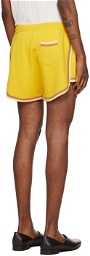 King & Tuckfield Yellow Retro Shorts