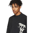 Off-White Grey Panther Distressed Sweater