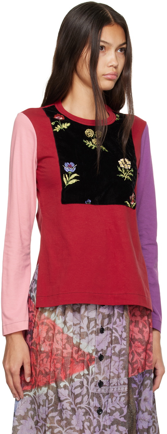 tao Red Flower Long Sleeve T-Shirt