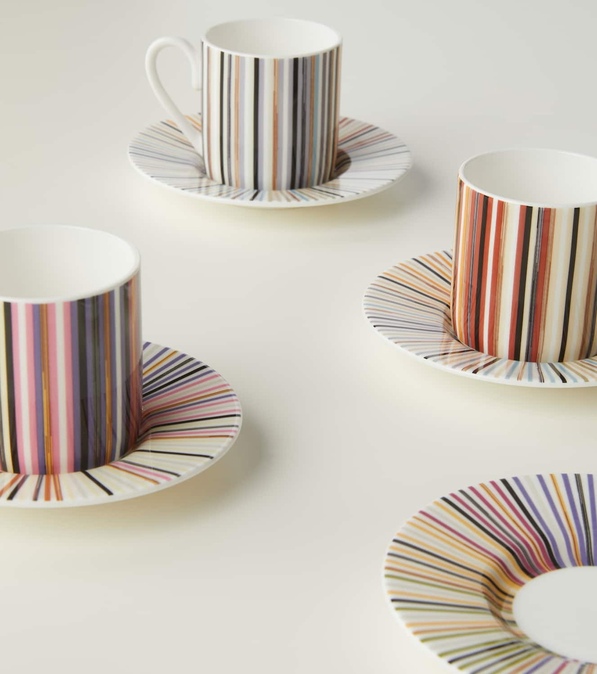 Missoni Stripes Jenkins set of 2 espresso cups and saucers