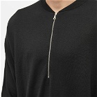 Nike Men's Every Stitch Considered Wool Halfzip Top in Black