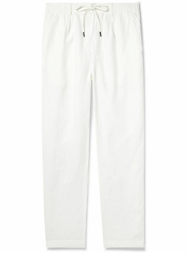 Photo: Polo Ralph Lauren - Tapered Linen-Twill Drawstring Trousers - White