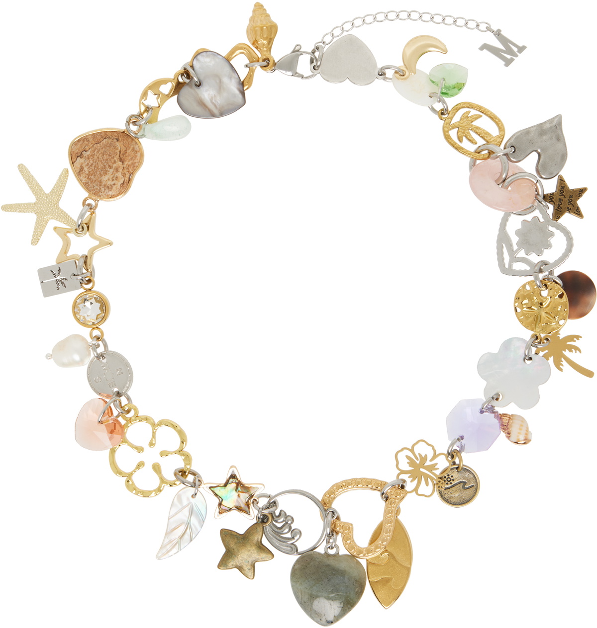 Marland Backus Multicolor Castaway Charm Necklace