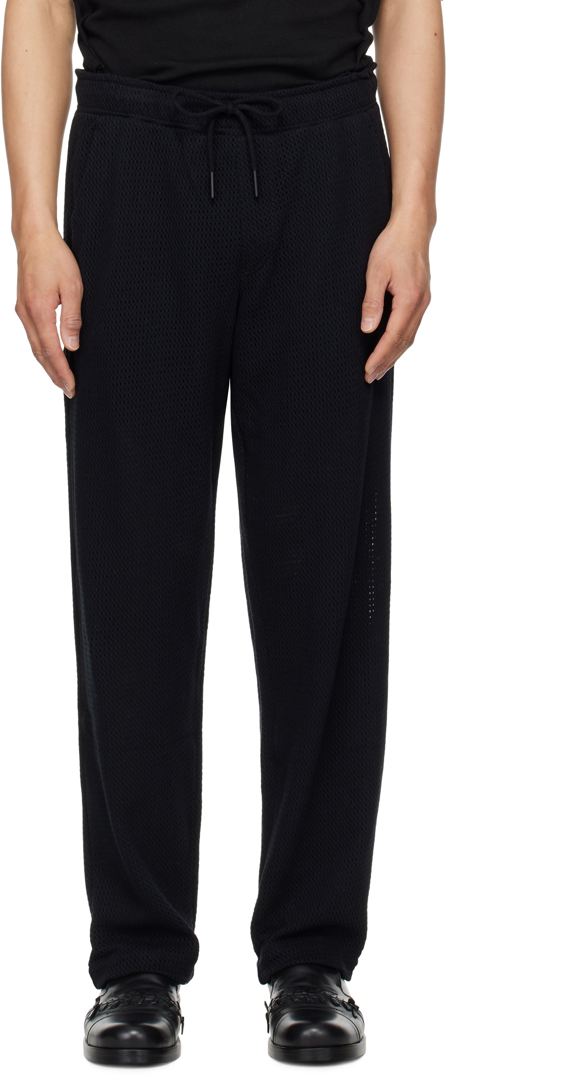 OAS Black Ayora Net Trousers