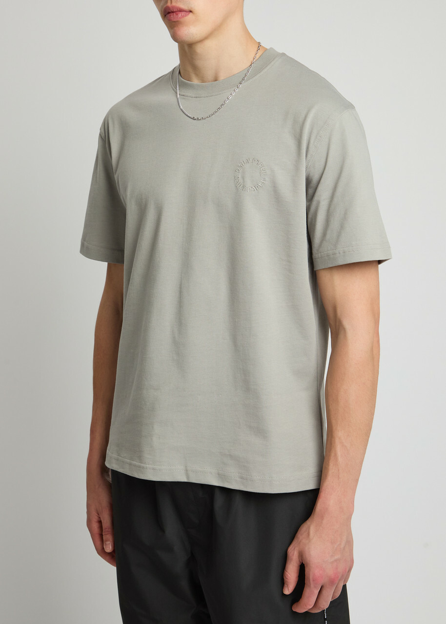 Daily Paper Orbit Logo Cotton T-shirt Grey