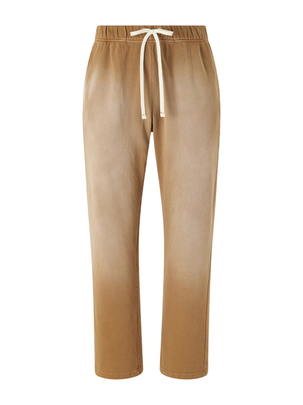 Photo: Les Tien - Straight-Leg Cotton-Jersey Sweatpants - Brown