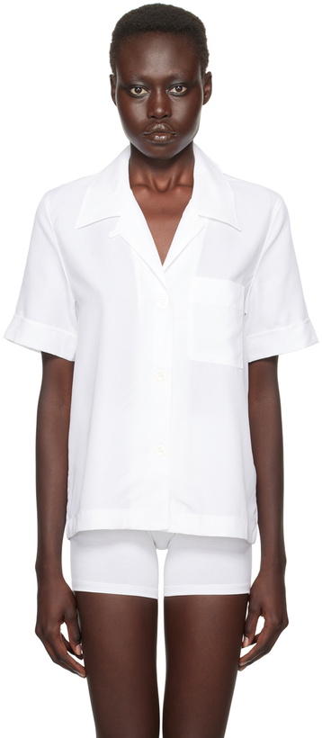 Photo: CDLP White Short Sleeve Pyjama Shirt