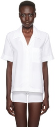CDLP White Short Sleeve Pyjama Shirt