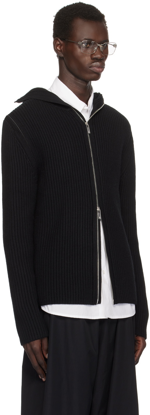 Helmut Lang Black Safety Balaclava Hoodie Helmut Lang