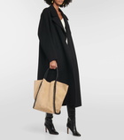 Altuzarra Braid leather-trimmed suede tote bag