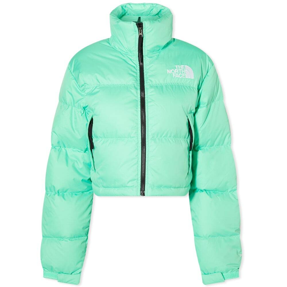 The North Face Women's Nuptse Short Jacket in Chlorophyll Green
