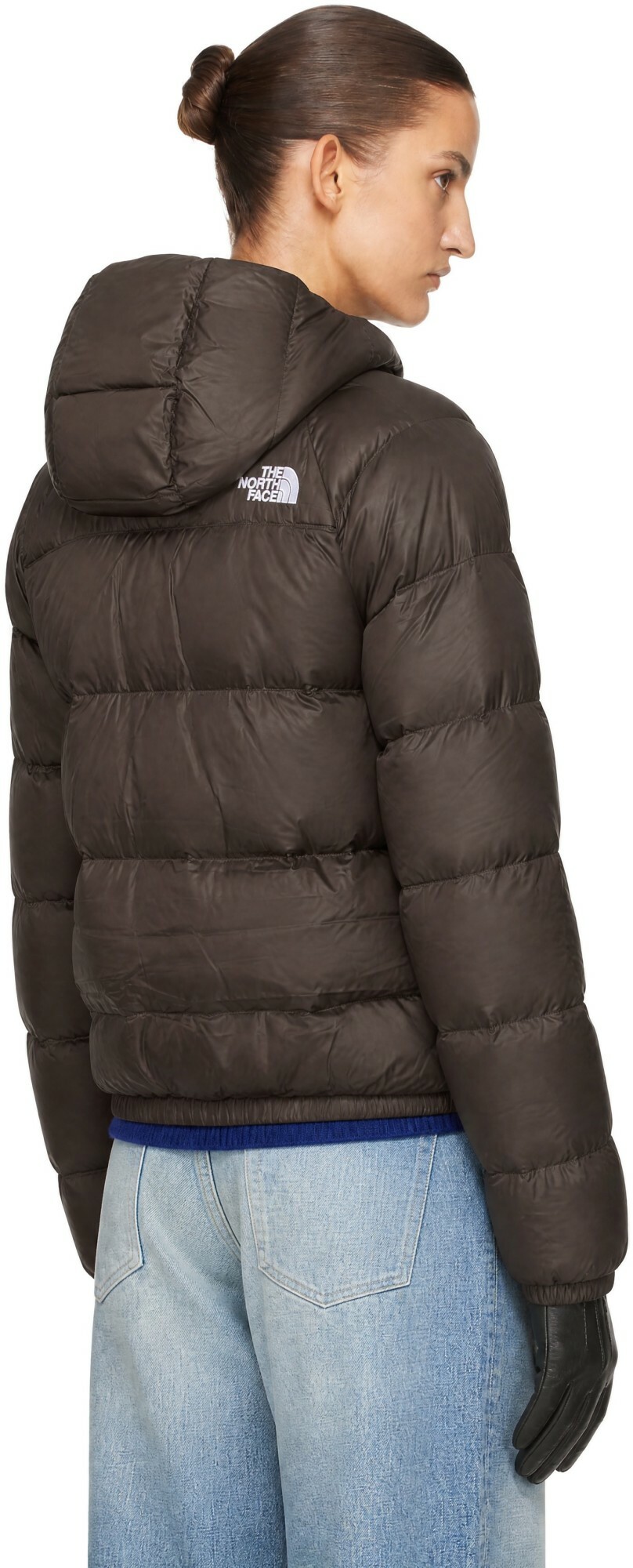 The North Face Brown Hydrenalite Hoodie Down Jacket