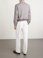 Dunhill - Suede-Trimmed Wool Jacket - Neutrals