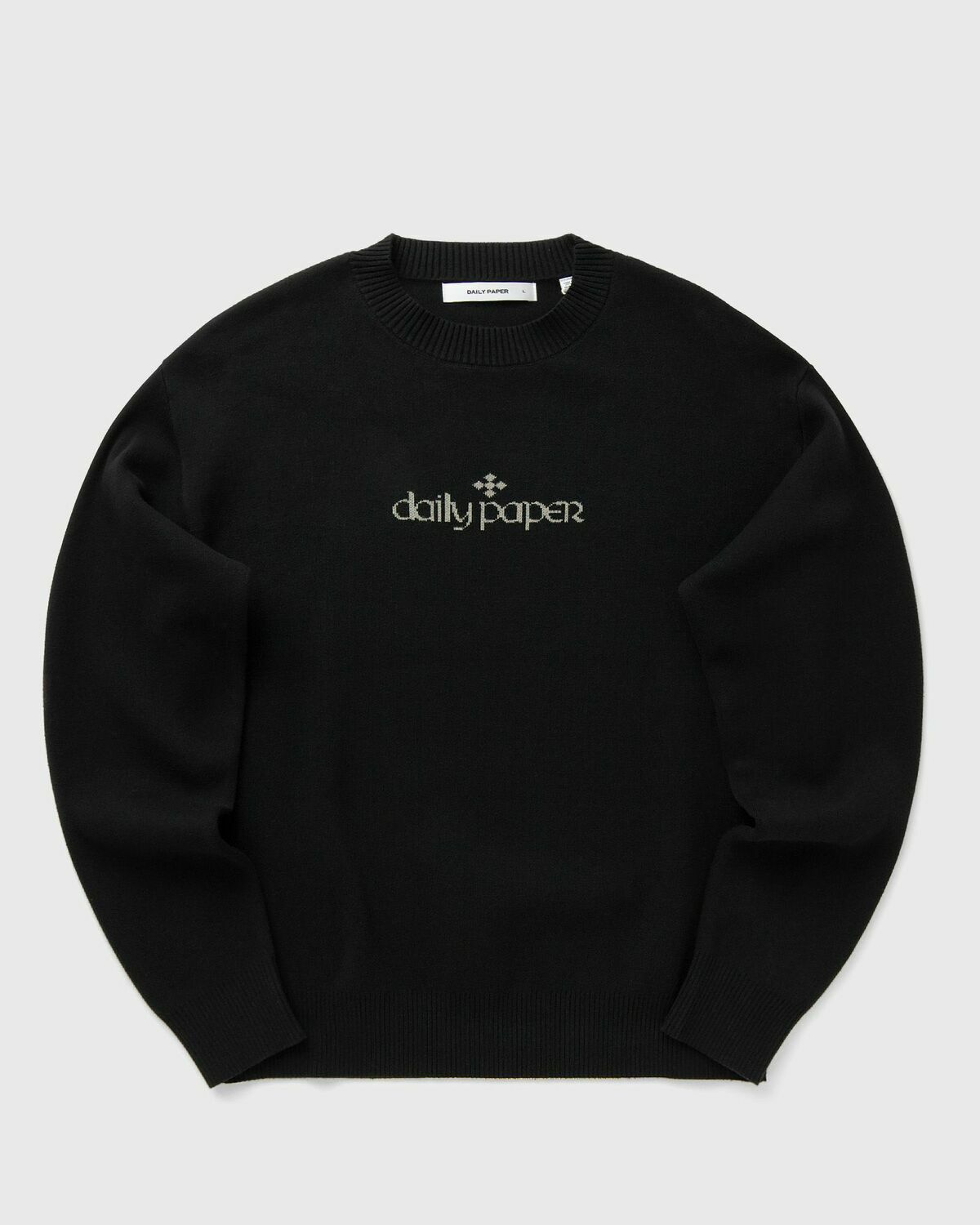 Daily Paper FORUM KNIT SWEATER Black Mens Sweatshirt