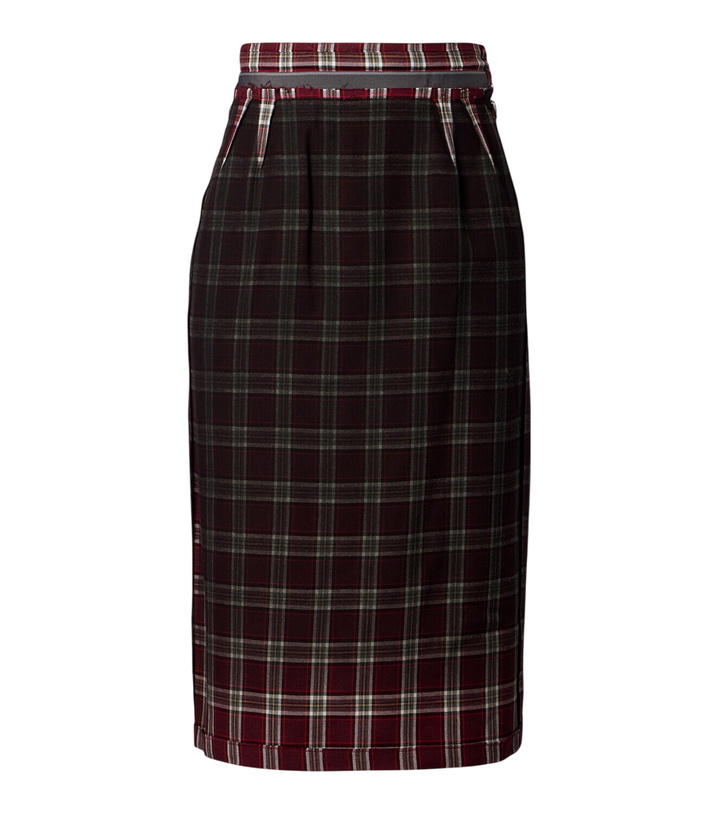 Photo: Maison Margiela Checked pencil skirt