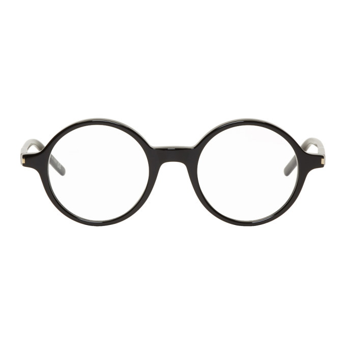 Photo: Saint Laurent Black SL 49 Round Glasses