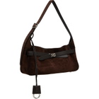 Balenciaga Brown Bel Air Waxed Suede S Bag