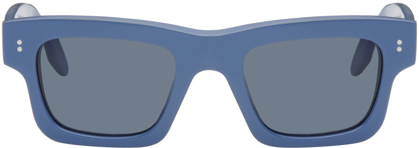 JW Anderson SSENSE Exclusive Blue Rectangle Sunglasses