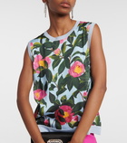 Oscar de la Renta Floral vest