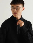 MONTBLANC EYEWEAR - Square-Frame Silver-Tone and Acetate Optical Glasses