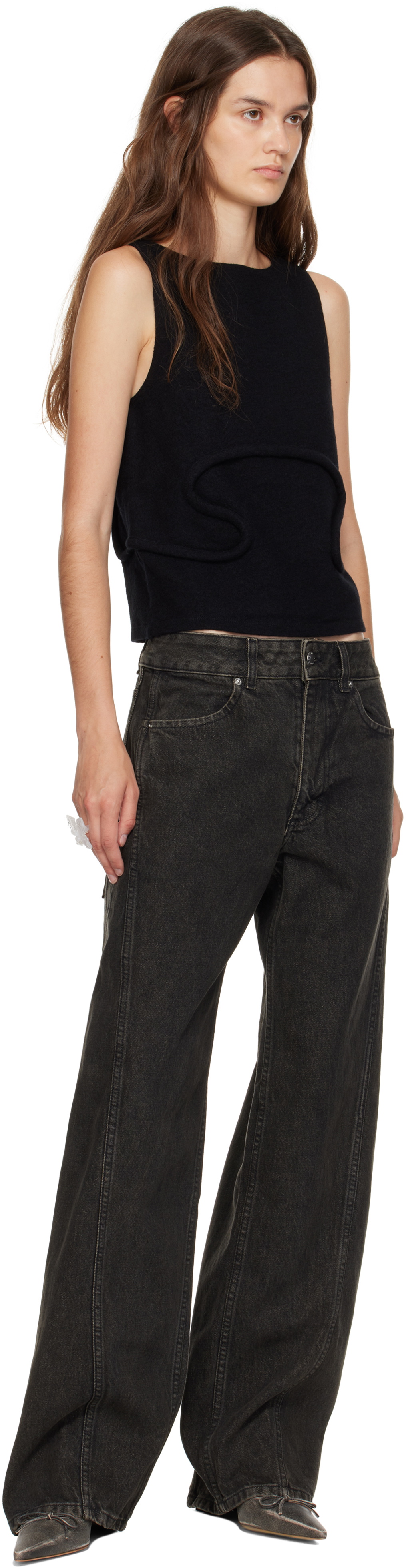 Eckhaus Latta Gray Bend Jeans