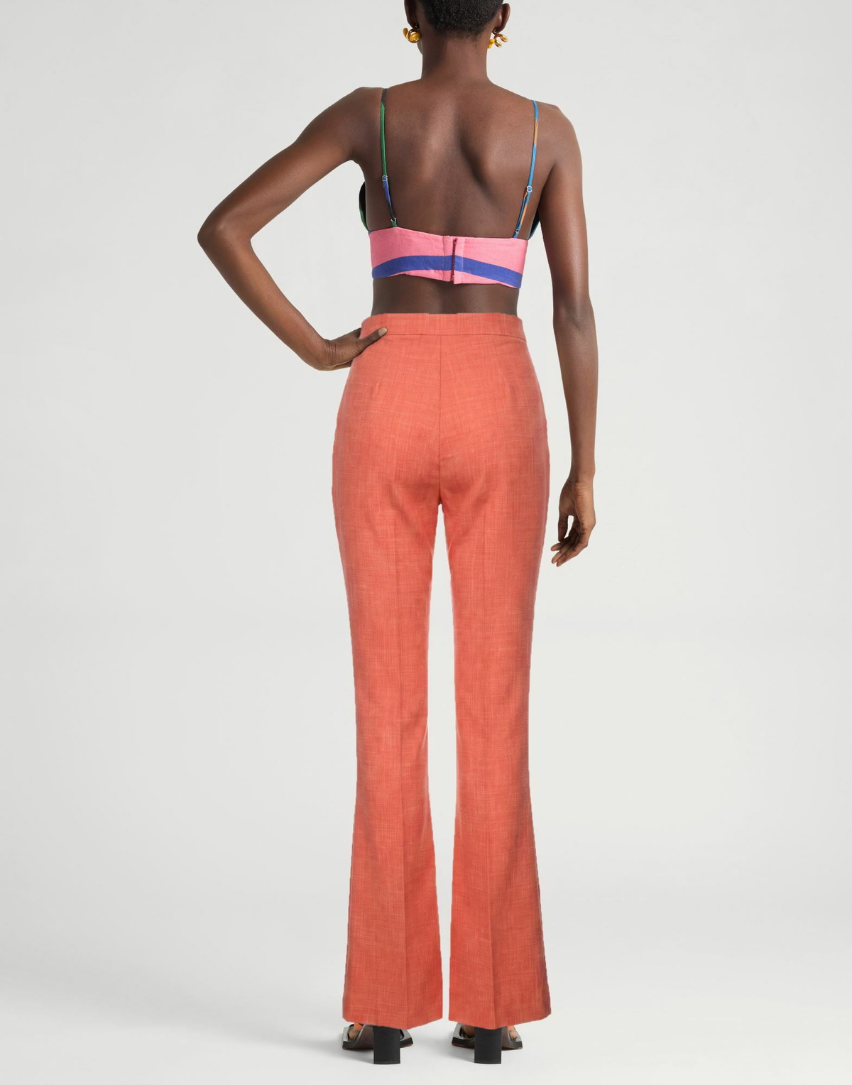 Chiara Boni La Petite Robe Womens Pants in Orange