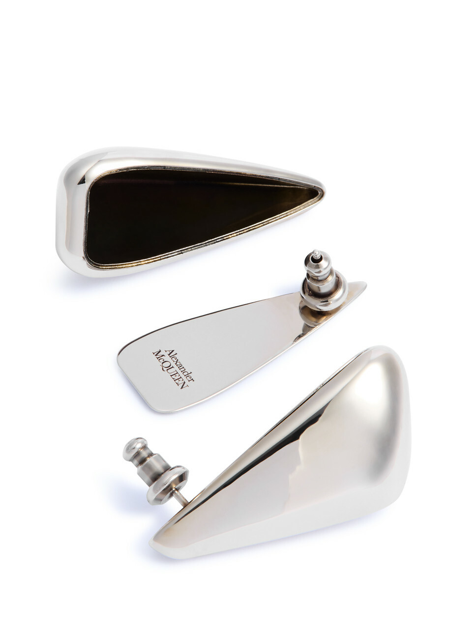 Alexander Mcqueen Thorn Drop Earrings - Silver - One Size