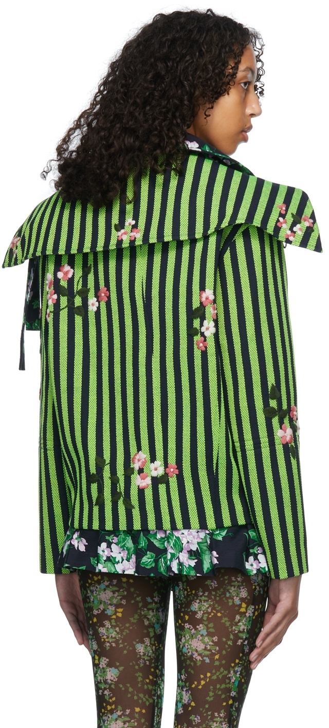 SHUTING QIU Green Polyester Jacket