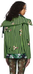 SHUTING QIU Green Polyester Jacket