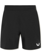 Castore - Logo-Print Stretch-Shell Running Shorts - Black